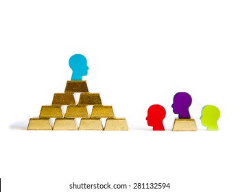 Golden Bricks: Wealth Inequality Conceptualization Isolated With Tokens Tokens