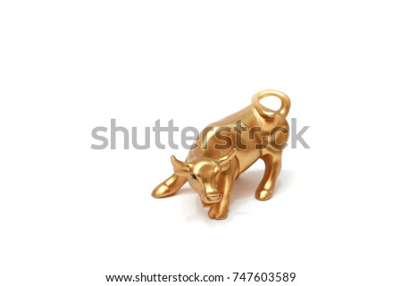 golden bull statue