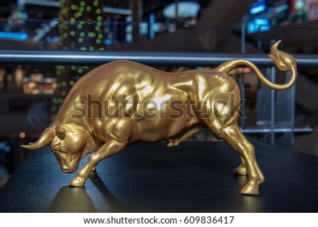 Golden Bull as a symbol of wealth and success 