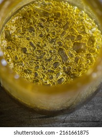 Golden Cannabis Rosin Extracted With A Heat Press