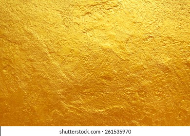golden cement texture background - Shutterstock ID 261535970