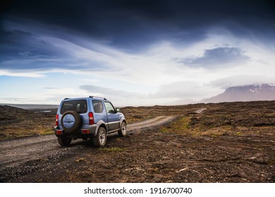 Golden Circle road trip in Iceland. Amazing Icelandic landscape. Travelling in Iceland in a 4*4 truck - Powered by Shutterstock