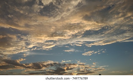 golden clouds in the sky