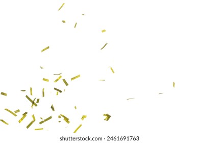 Golden Confetti Foil fall splashing in air. Gold Confetti Foil explosion flying, abstract cloud fly. Many Party glitter scatter in many group. White background isolated high speed shutter freeze - Powered by Shutterstock