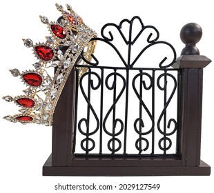 Golden Crown on a Fancy Gate