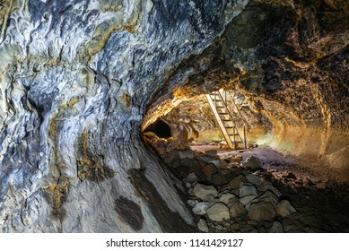 Golden Dome Cave At Lava Beds National Monument, California, USA