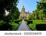 Golden Dome at University of Notre Dame Eye-level View