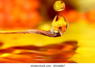 Golden drops.