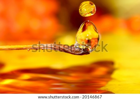 Golden drops.