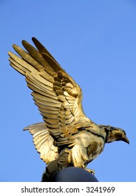 Golden Eagle Statue Big Expanded Wings Stock Photo 3241969 | Shutterstock