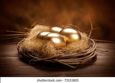 Golden easter eggs - Powered by Shutterstock