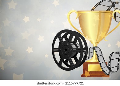 Golden Film Award Reel Video Tape Stock Photo 2115799721 | Shutterstock