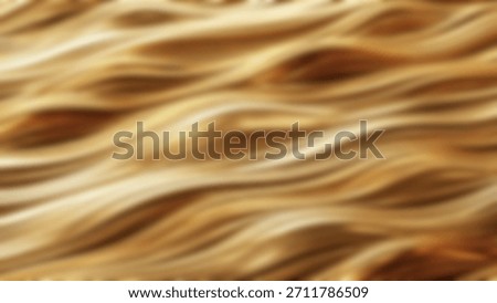 Golden Flow Abstract wavy pattern of blurred gold tones background.