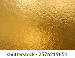 Golden Foil Glass Texture Background with Shiny and Rough Finish