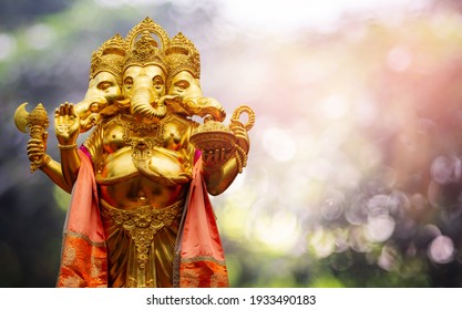 Golden Ganesha Has Old Power In Religious Sites That Are Separated From The Latter