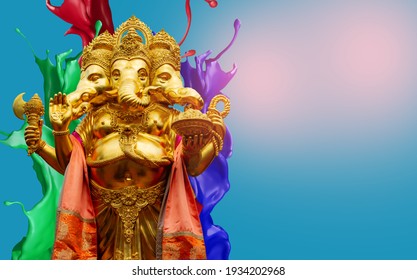 Golden Ganesha Has Old Power In Religious Sites That Are Separated From The Latter