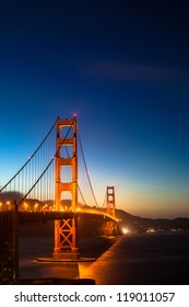 Golden Gate Bridge By Night