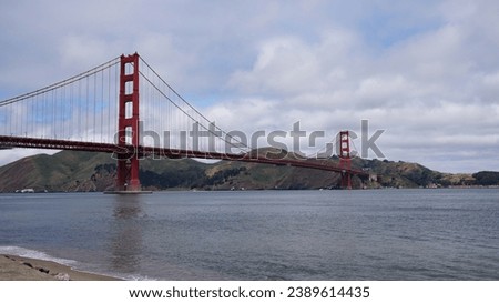 Golden Gate Bridge and fog from Battery Spencer, Golden Gate National Recreation Area, in San Francisco, California