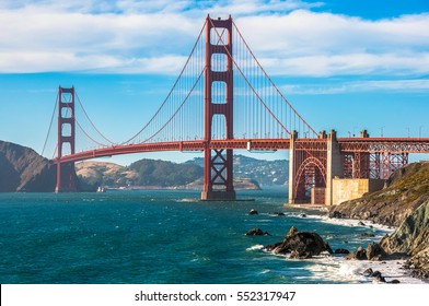 Golden Gate Bridge Landmark Of San Francisco, California, USA