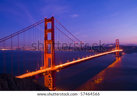 Golden Gate bridge long shutter speed long exposure