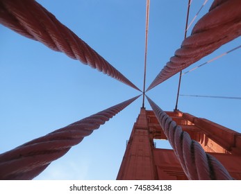 Golden Gate Bridge Looking Up