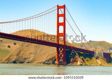 Golden Gate Bridge near San Francisco, USA.