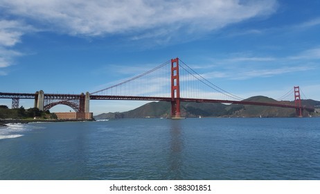 Golden Gate Bridge is one of the most famous landmarks of San Francisco and California. Mobile photo.