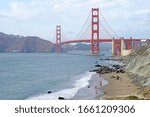 Golden Gate Bridge is Red Bridge seen from Marshall