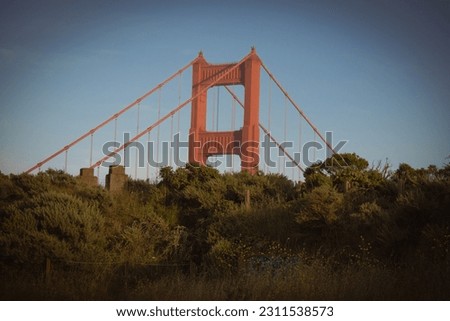 The Golden Gate Bridge at San Francisco.