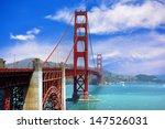 The Golden Gate Bridge in the Summertime in San Francisco, California USA