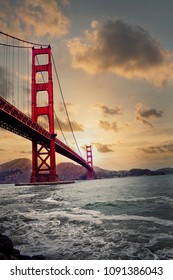 Golden Gate Bridge Sunset 