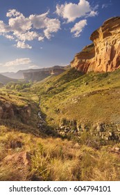 The Golden Gate Highlands National Park in South Africa photographed in late afternoon sunlight.