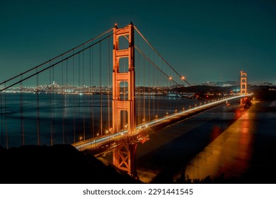 GOLDEN GATE NIGHT TIME PHOTO  - Powered by Shutterstock