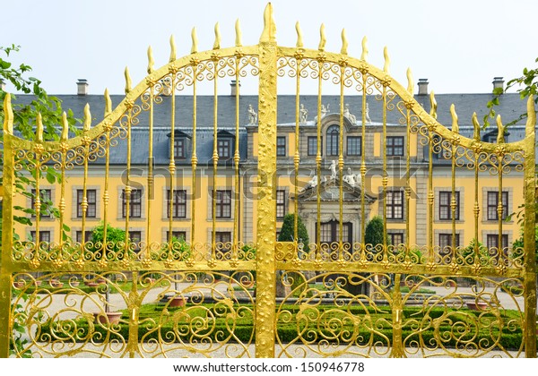 Golden Gate Palace Herrenhausen Gardens Hannover Stock Photo Edit