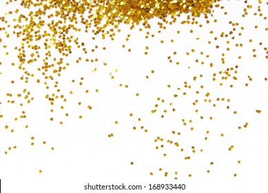 golden glitter frame background