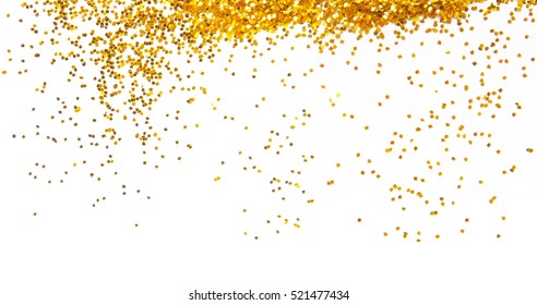 Golden Glitter Frame Background