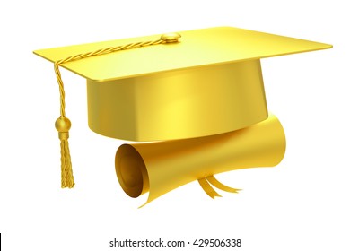 Gold Graduation Cap Images, Stock Photos & Vectors | Shutterstock