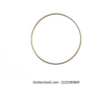 golden gymnastic hoop isolated on white background - Powered by Shutterstock