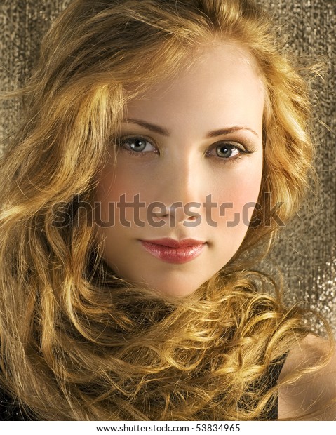Beautiful golden-haired