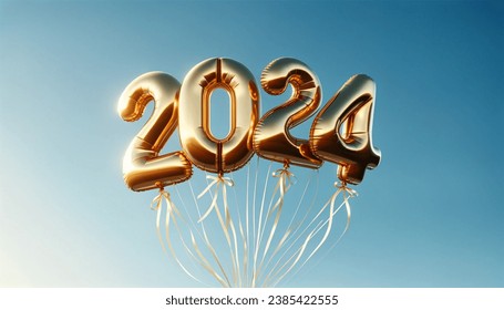 Golden Horizons: Celebrating a Shimmering 2024 - Powered by Shutterstock