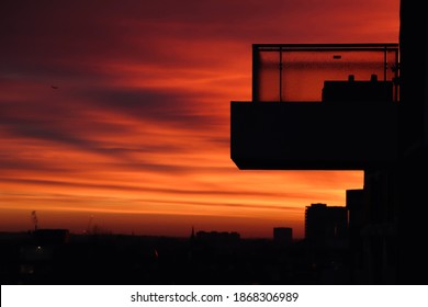 Golden Hour Across London From A View At Lords Cricket Ground During Lockdown