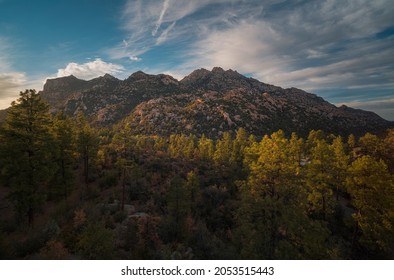 Golden Hour At Granite Mountain In Prescott.