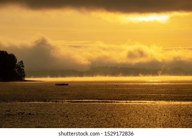 Golden Hour At Liptovská Mara Lake