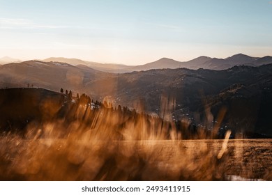 Golden Hour in Mountain Valley - Powered by Shutterstock