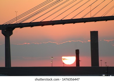 Golden Hour At Talmadge Bridge