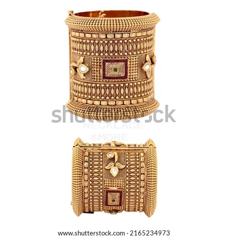 Golden imitation bangle set with Natural Background  