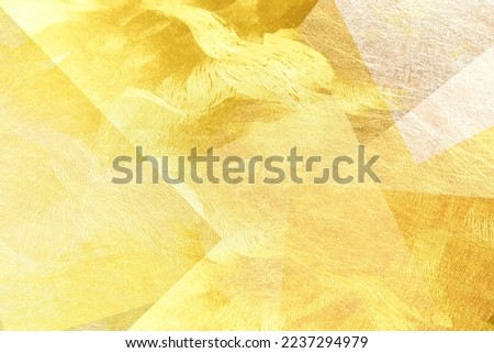 Golden Japanese paper background material