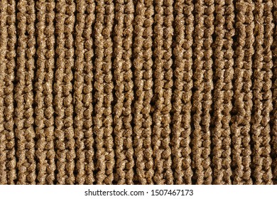 Golden Knitting Pattern In Brioche Stitch - Texture Background