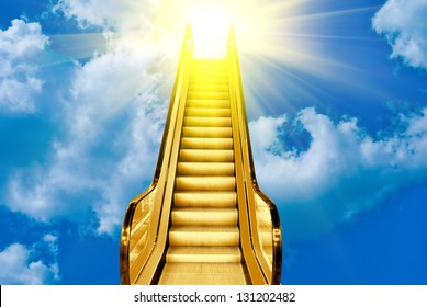 Golden Stairs to Heaven Images, Stock Photos & Vectors | Shutterstock