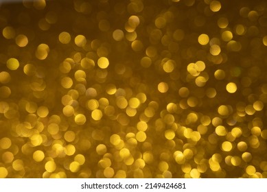 Golden large bokeh effect background